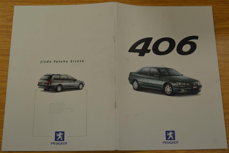 PEUGEOT 406 - DOBOVÝ PROSPEKT A4  - Motoristická literatura