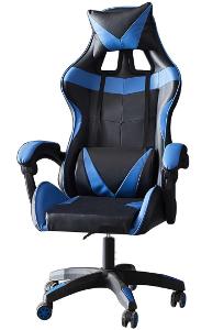 Kancelářská herní židle Race, černo modrá,Výprodej 