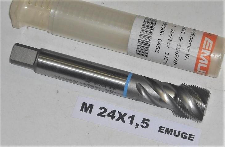 Závitník strojní spirálový  EMUGE  M24x1,5 - Průmysl