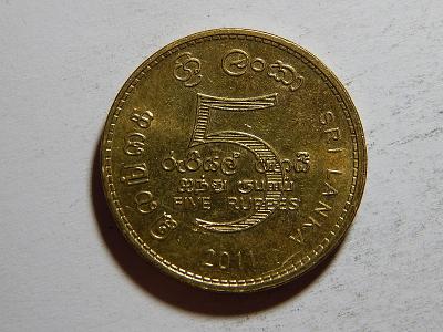 Srí Lanka 5 Rupees 2011 UNC č28419