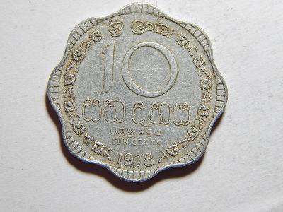 Srí Lanka 10 Cents 1978 XF č28400