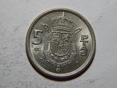 Španělsko 5 Ptas 1975(77) XF č23786