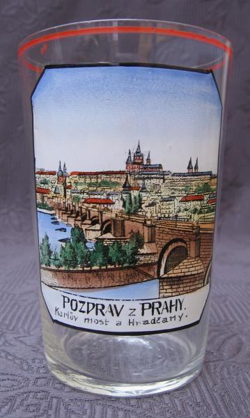 Sklenka - Praha - Karlův most a Hradčany 