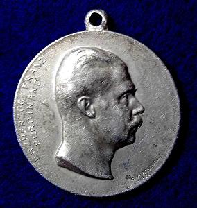 Frant Ferdinand de ESTE – výst. Vídeň 1913 - Al medailka – vzácné