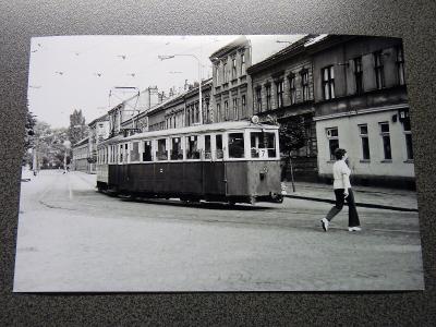 Tramvaj, vlečný vůz č. 231, Brno 6.1971