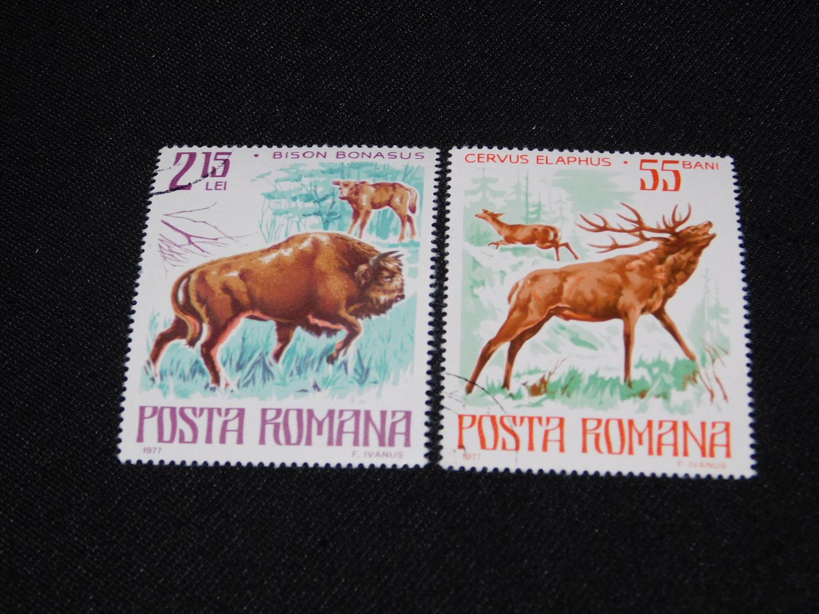 Série - Fauna - Lesní a polní zvířata  - Rumunsko - Tematické známky