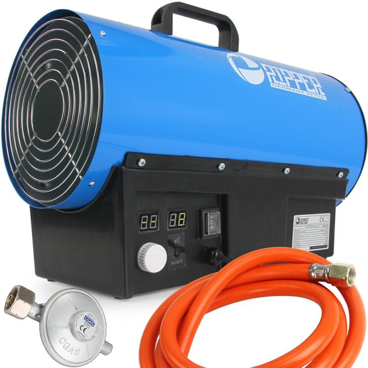 Plynový ohřívač vzduchu, topidlo 20kW LCD RIPPER M80926R - Vzduchotechnika, topení