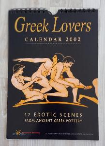 Řecký kalendář s erotickými scenériemi