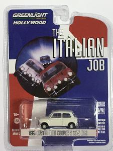 Mini Cooper S 1275 Mk1 bílá The Italian Job - Greenlight 1/64 (H28-11)