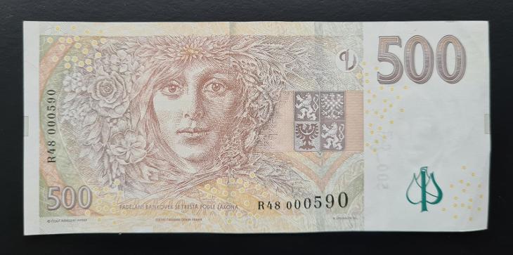 500 Kč 2009, série R 48 z malého oběhu  - Bankovky ČSR/ČR