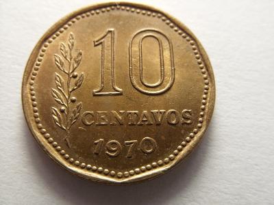 ARGENTINA -  10 Centavos z roku 1970