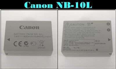 💥 Canon NB-10L - Baterie pro PowerShot SX60 HS, SX50 HS, G3, G16...