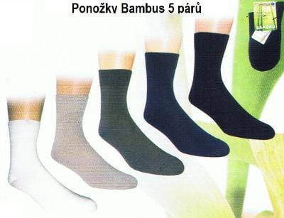1031B ponožky Bambus - balení 5 párů, NOVIA