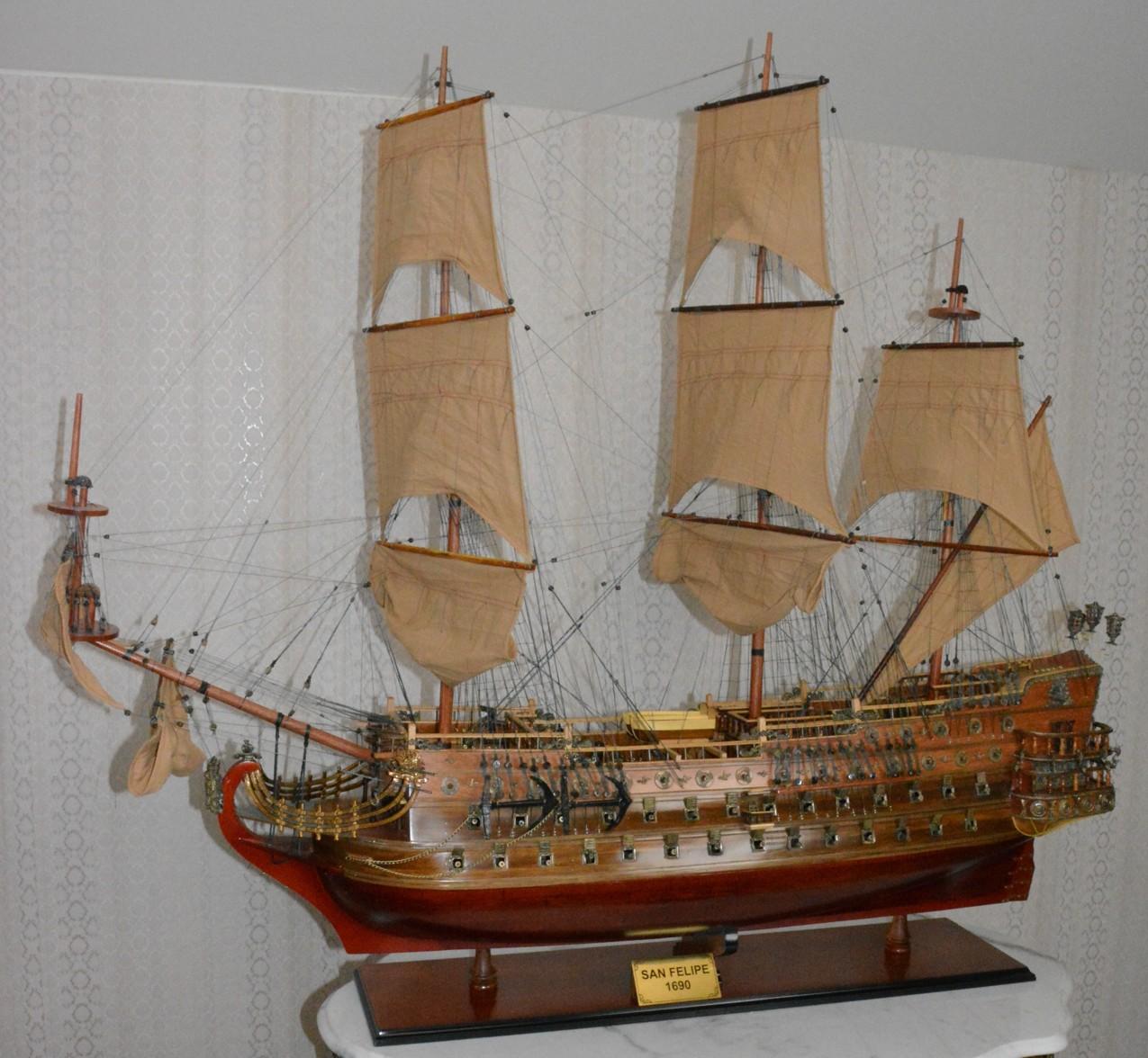 Dřevěný model lodi "SAN FELIPE" XXL - 138 cm  - Modely lodí, bojových plavidel