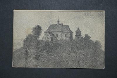 Pohlednice Dřevěný orebský kostelík x10239