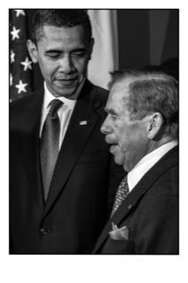 Václav Havel s Barackem Obamou