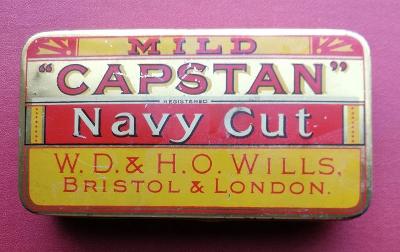 Plechová krabička, cigarety - Mild Capstan, Navy Cut