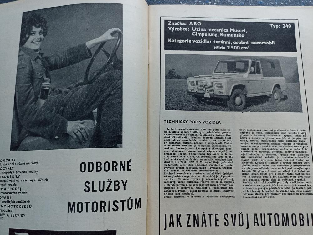 Za volantem 1973/10, VAZ 2103 Škoda 110R LIAZ UAZ ARO Karosa ŠD11 - Motoristická literatura