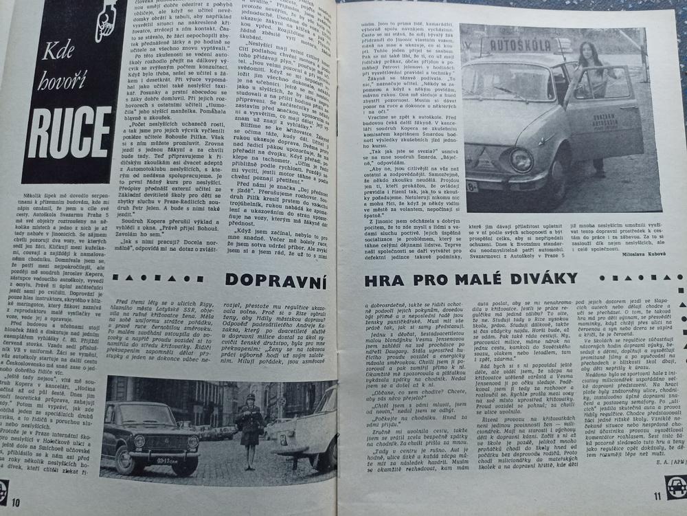 Za volantem 1974/9 Tatra 813 Škoda 706 Ferona Fiat 125p GAZ autoškola - Motoristická literatúra