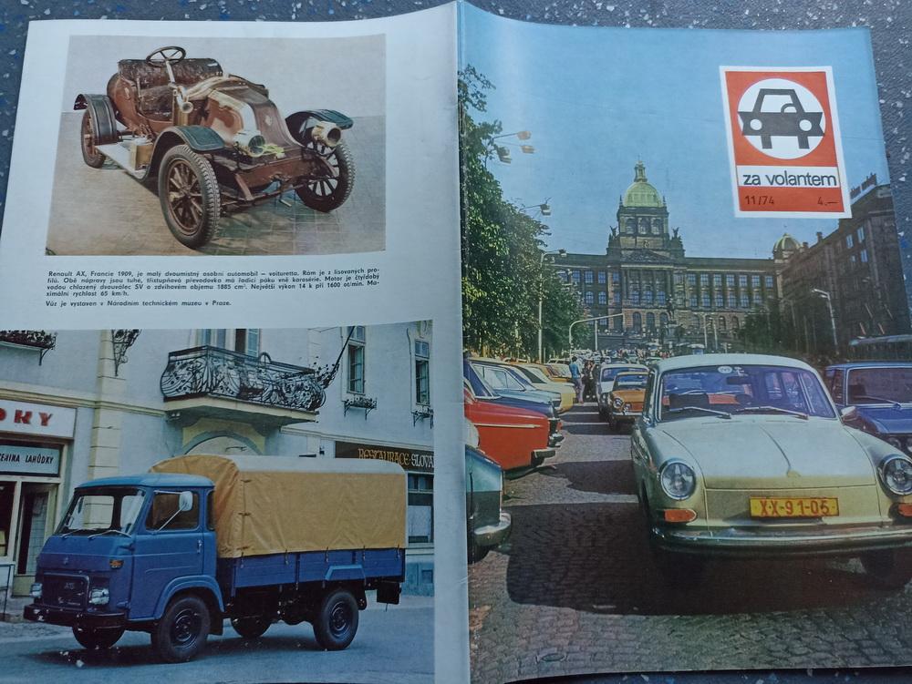 Za volantem 1974/11 Avia ZIL SPZ Mercedes Mototechna Tatra 52 Benzina - Motoristická literatúra