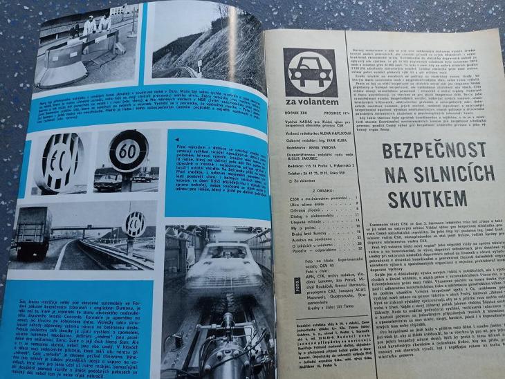 Za volantem 1974/12 LIAZ 100 tahač Škoda 1000MB 100 dálnice