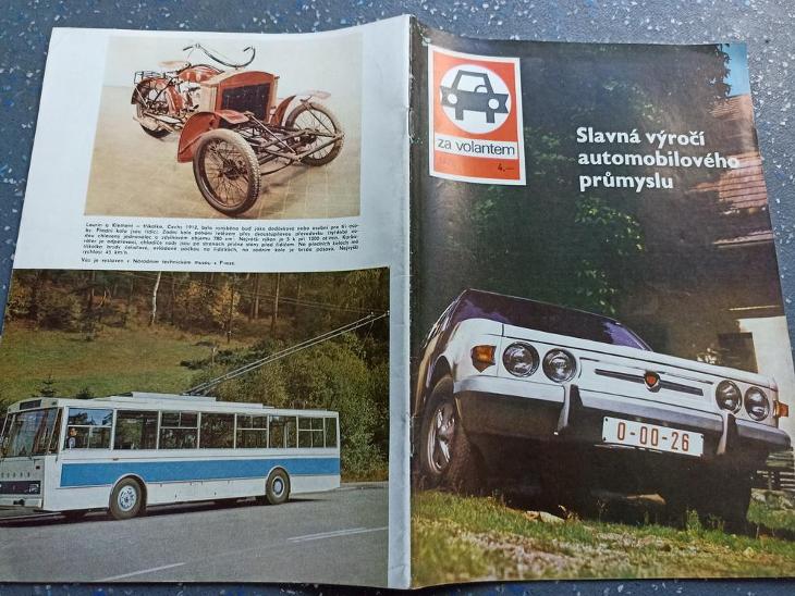 Za volantem 1975/1 Tatra 613 813 trolejbus Škoda 14Tr Bobr Praga V3S - Motoristická literatura