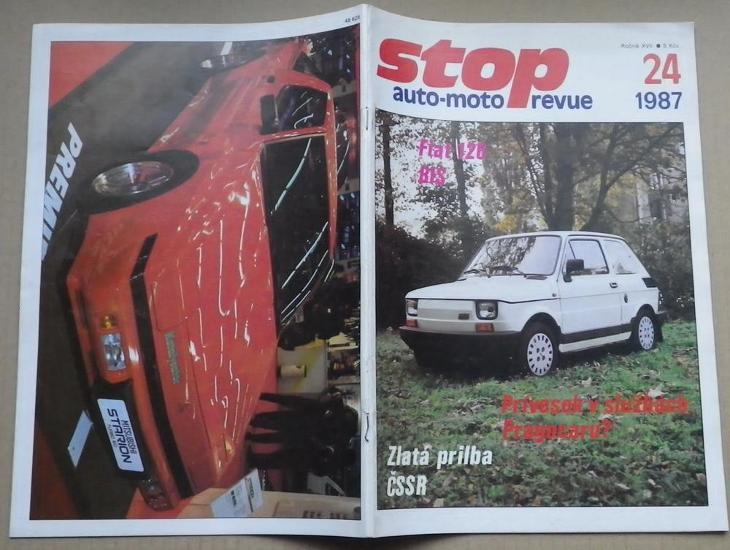 STOP 1987/24 Fiat 126p VW Golf GTI LIAZ Madara Desta Škoda Octavia  - Motoristická literatura