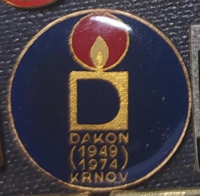 P112 Odznak DAKON Krnov  20mm  1ks