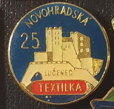 P112 Odznak Novohradská textilka Lučenec  1ks