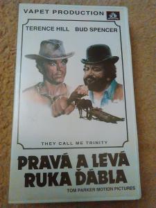 Pravá a levá ruka ďábla,originální VHS kazeta.