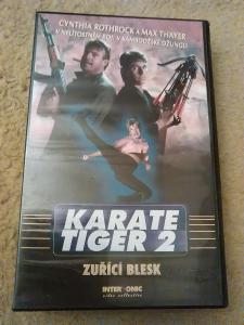 KARATE TIGER 2,Zuřící blesk,originální VHS kazeta.