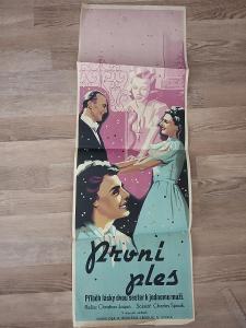 Starý filmový plakát PRVNÍ PLES - PLM58
