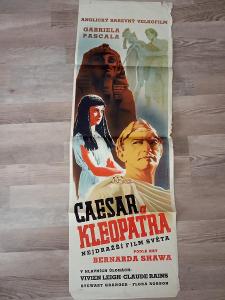 Starý ČSR filmový plakát CAESAR A KLEOPATRA - PLM60