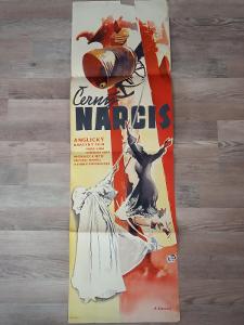 Starý filmový plakát ČERNÝ NARCIS - PLM62