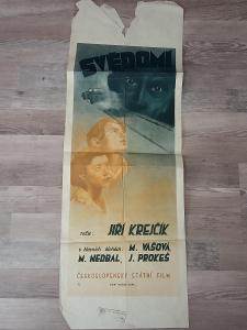 Starý filmový plakát SVĚDOMÍ - PLM65