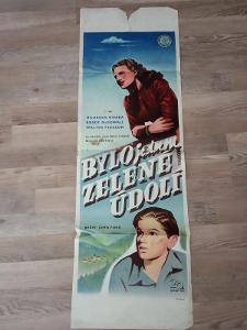 Starý filmový plakát BYLO JEDNOU ZELENÉ ÚDOLÍ - PLM68