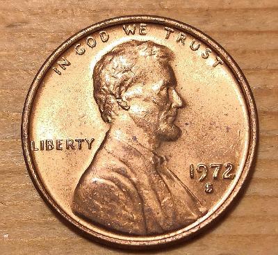 USA ONE CENT 1972 S XF-UNC