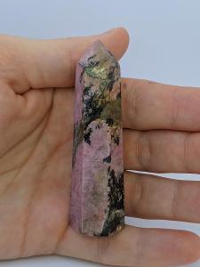 Rodochrozit, 78 mm - krystal, minerál, špice, obelisk, hrot