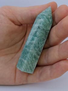 Amazonit, 75 mm - krystal, minerál, špice, obelisk, hrot