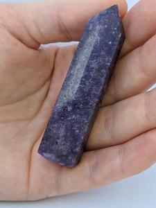 Lepidolit, 75 mm - krystal, minerál, špice, obelisk, hrot