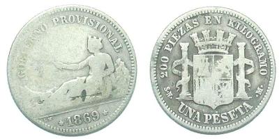 Španělsko 1 P 1869