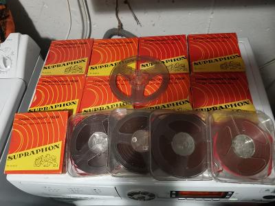 Magnetofonove pásky Supraphon 13ks + 1 prázdný kotouc