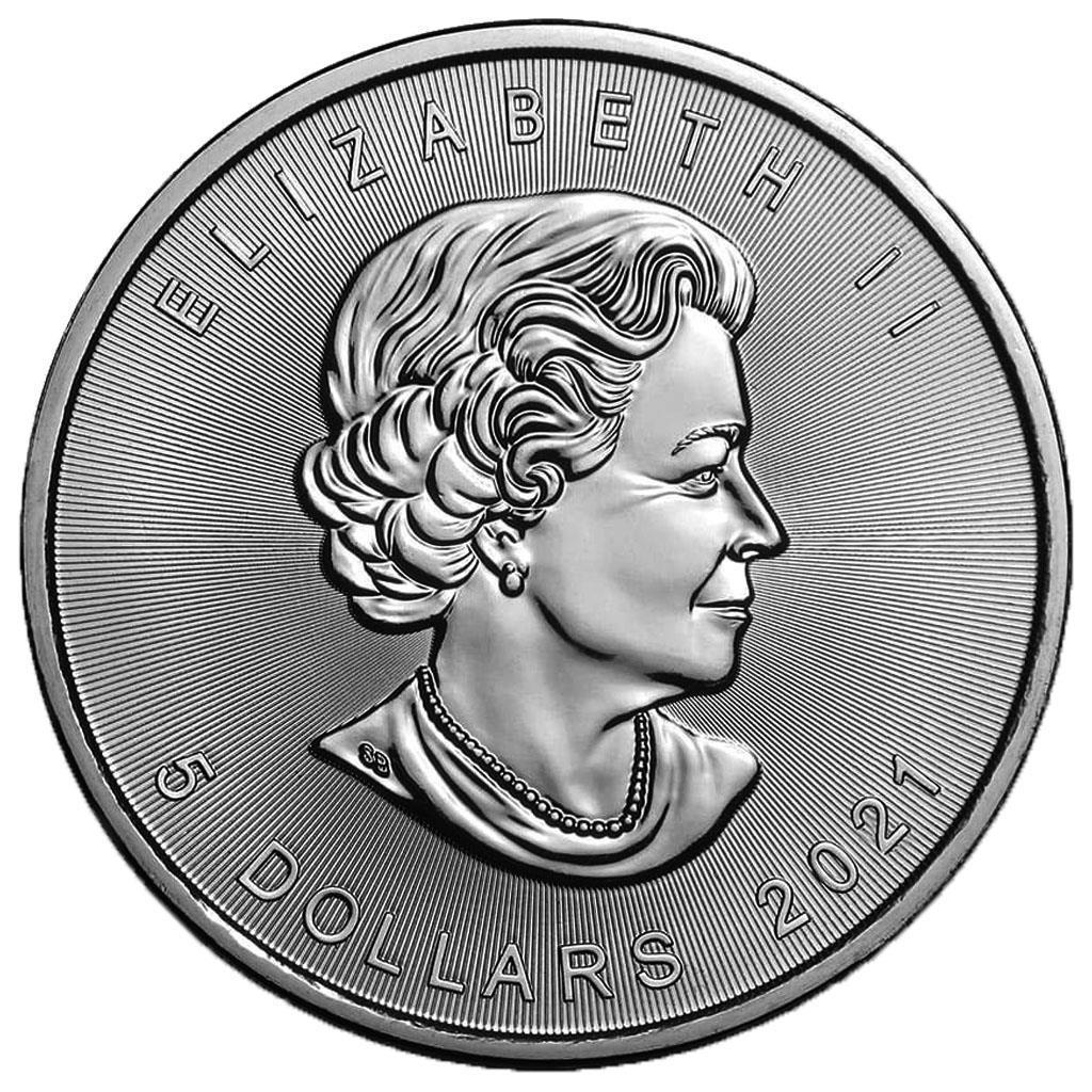 Stříbrná mince - MAPLE LEAF - ČERNÝ MEDVĚD - 1 OZ - CANADA - 2021 - Numismatika