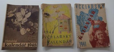 Včelařský kalendář 1941 -1944 -1948 