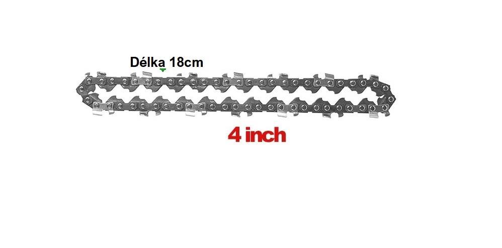 Řetěz na AKU pilu 4" , 1/4, 4", 28 článků + pilník k broušení řetězu - Elektrické nářadí