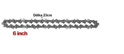 Řetěz na AKU pilu 6" , 1/4, 6", 36 článků + pilník k broušení řetězu