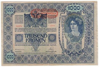1000 Kronen 1902, série 2583, Rakousko-Uhersko (přetisk DO)