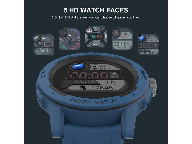 Fitness chytré hodinky BingoFit s monitorem srdečního tepu, černé