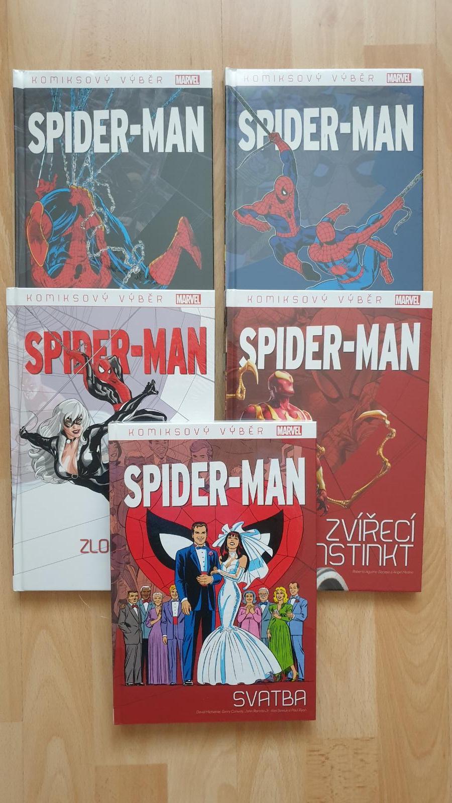 Komiksy  Marvel Spiderman -1,2,3,4,12, - Knihy a časopisy