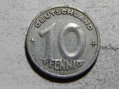 Německo DDR 10 Pfennig 1948 A VF-XF č21575